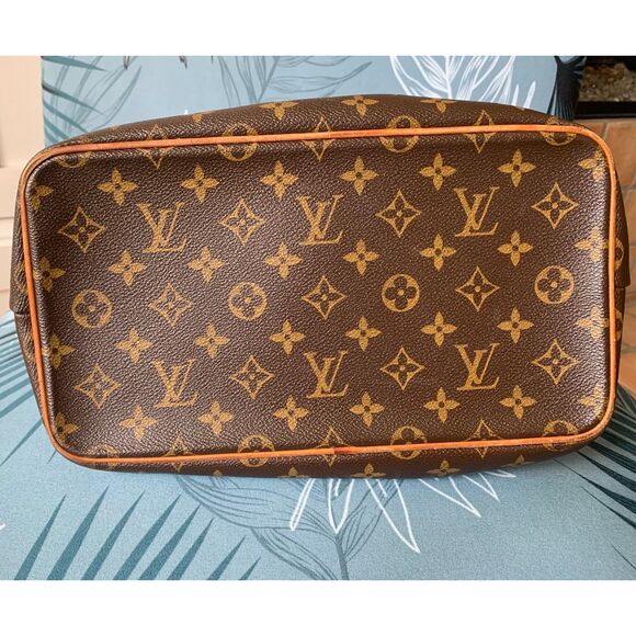 LOUIS VUITTON Palermo PM Monogram Brown Canvas Hand Bag Tote Purse Paris - Picture 11 of 15